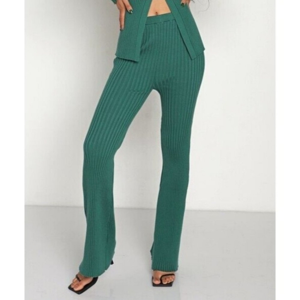 Callahan Green Ribbed Knitwear